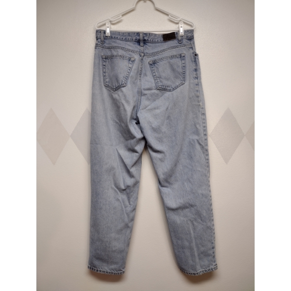 Lands' End light wash mom jeans